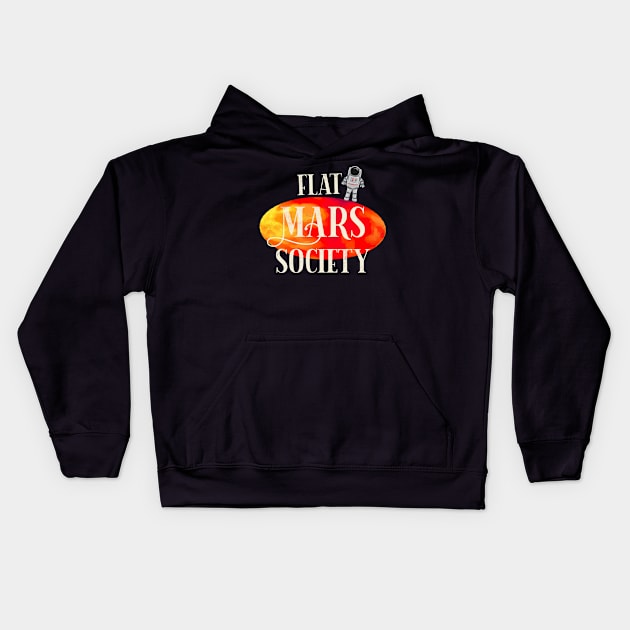 Flat mars society Kids Hoodie by Prita_d